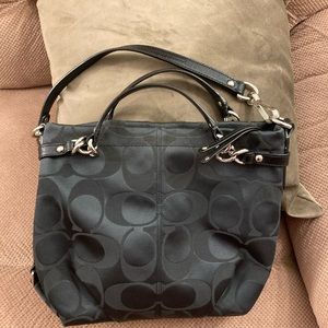 Black Coach signature Brooke 17183 bag